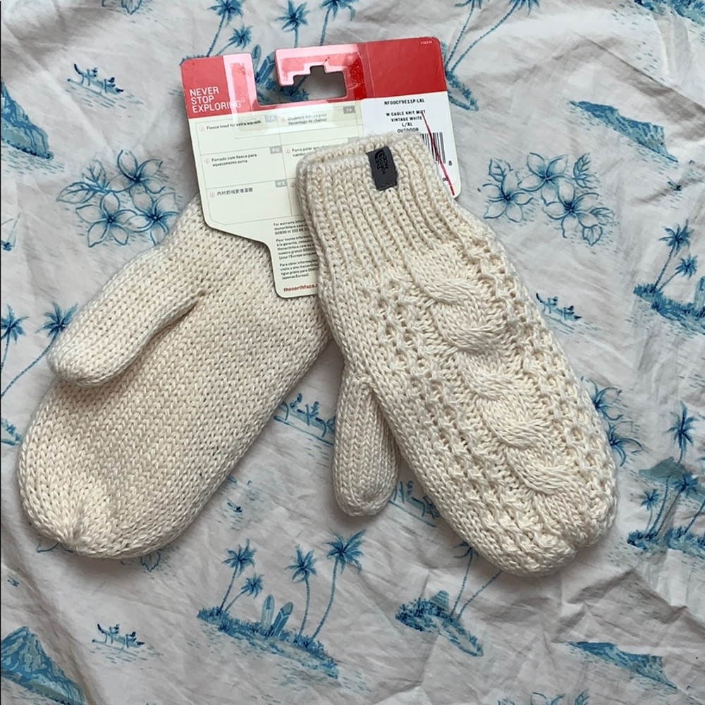 The North Face Womens Cable Knit Mitt - Picture 3 of 7
